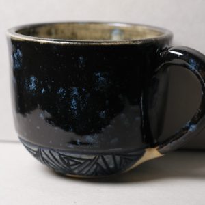 Hrnek 450ml - 500ml modro-černý ID: 2789
