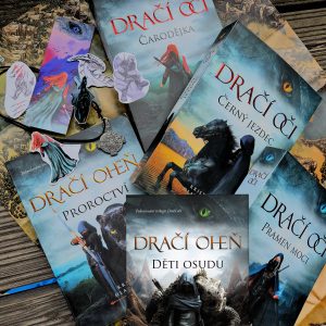 PŘEDPRODEJ Kompletní trilogie Dračí oči a oba díly série Dračí oheň a autorský merch (vyjde 8.10.2026)
